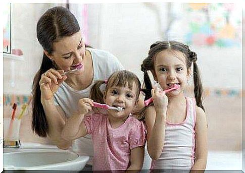 By establishing routines for children, the little ones can learn to brush their teeth after each meal